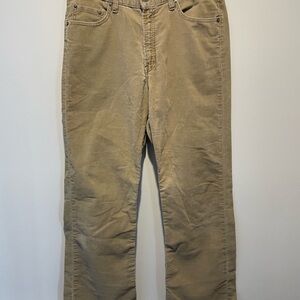 Abercrombie and Fitch Tan KhakiCorduroy Bootcut Pants Size 12